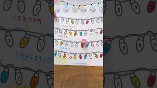Fine motor Christmas Holiday Lights Game