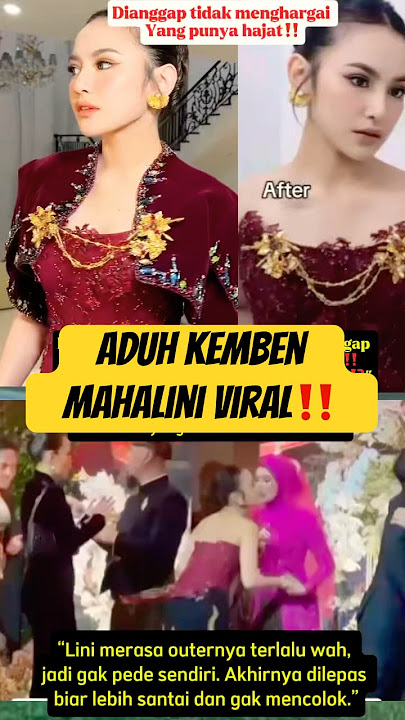 Waduh‼️ #mahalini viral gara gara kemben di #ngunduhmantu #alghazali