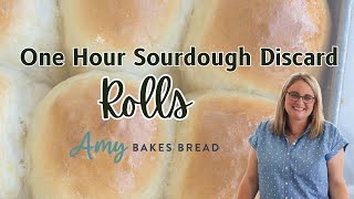 One Hour Sourdough Discard Rolls
