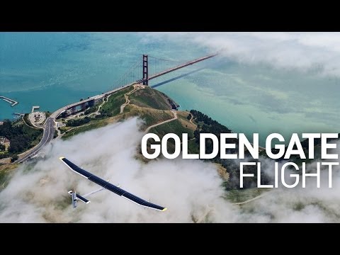 California: Solar Impulse 1 Flight Over The Golden Gate Bridge