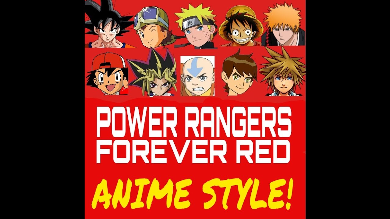 Anime style power rangers