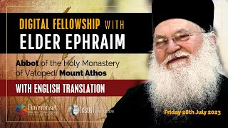 e-Synaxis with Elder Ephraim and Romanian Families with English Translation