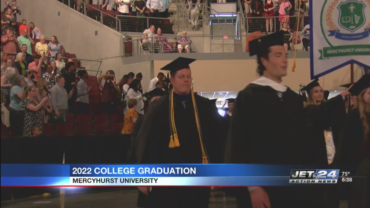 652 students graduate from Mercyhurst University YouTube
