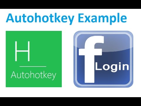 autohotkey example | Facebook LogIn