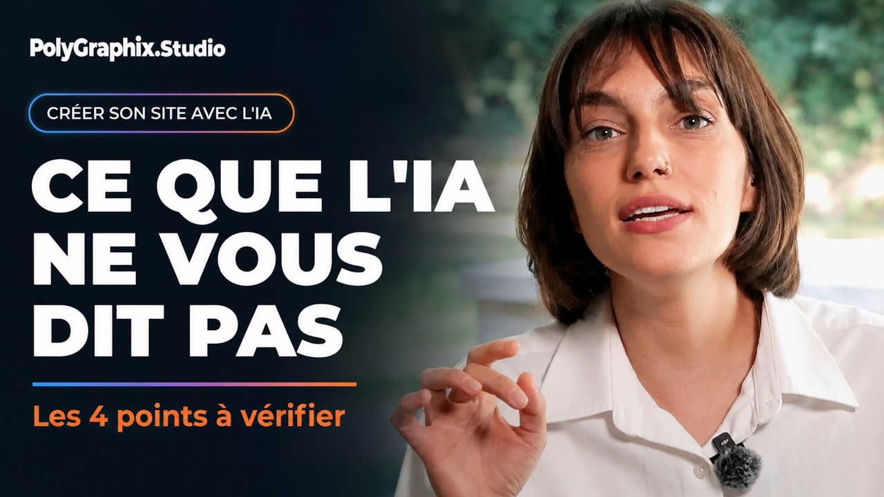 Vidéo Polygraphix Studio : les 4 points à vérifier avant de faire générer son site, création site web Mons