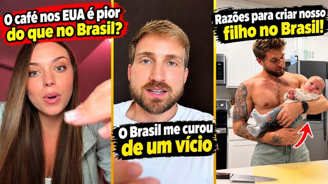 GRINGOS REVELAM O QUE O BRASIL FEZ COM ELES… E ATÉ ESCOLHERAM CRIAR OS FILHOS AQUI! 🇧🇷😱