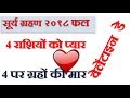 इन 4 राशियों पर ग्रहण का होगा बुरा प्रभाव | वेलेंटाइन डे 2018 इन राशी वालों को मिलेगा प्यार |