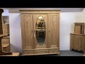 Large Triple Antique Pine Wardrobe - Pinefinders Old Pine Furniture Warehouse Large Triple Antique Pine Wardrobe - Pinefinders Old Pine Furniture Warehouse