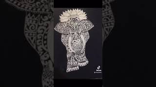 Ape batik wallhanger #elephant #tusker #wallhanging #batik #batikmodern #elephantdrawing #apebatik