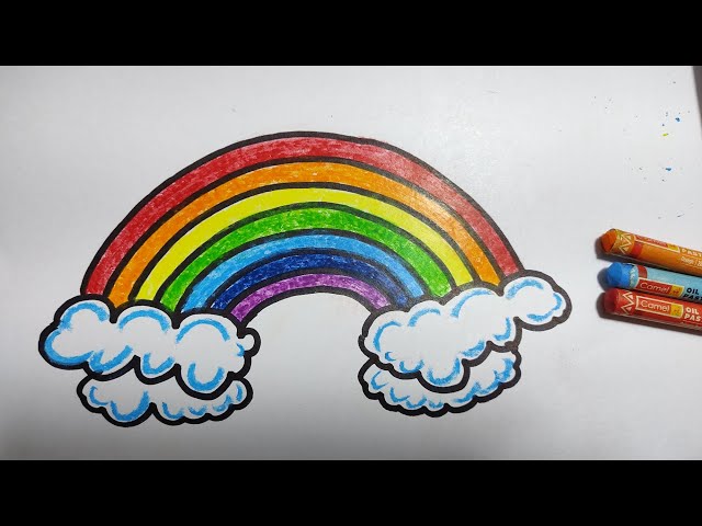 How to draw Rainbow for beginners, draw for kids, Color for children, Easy  drawing step by step - YouTube