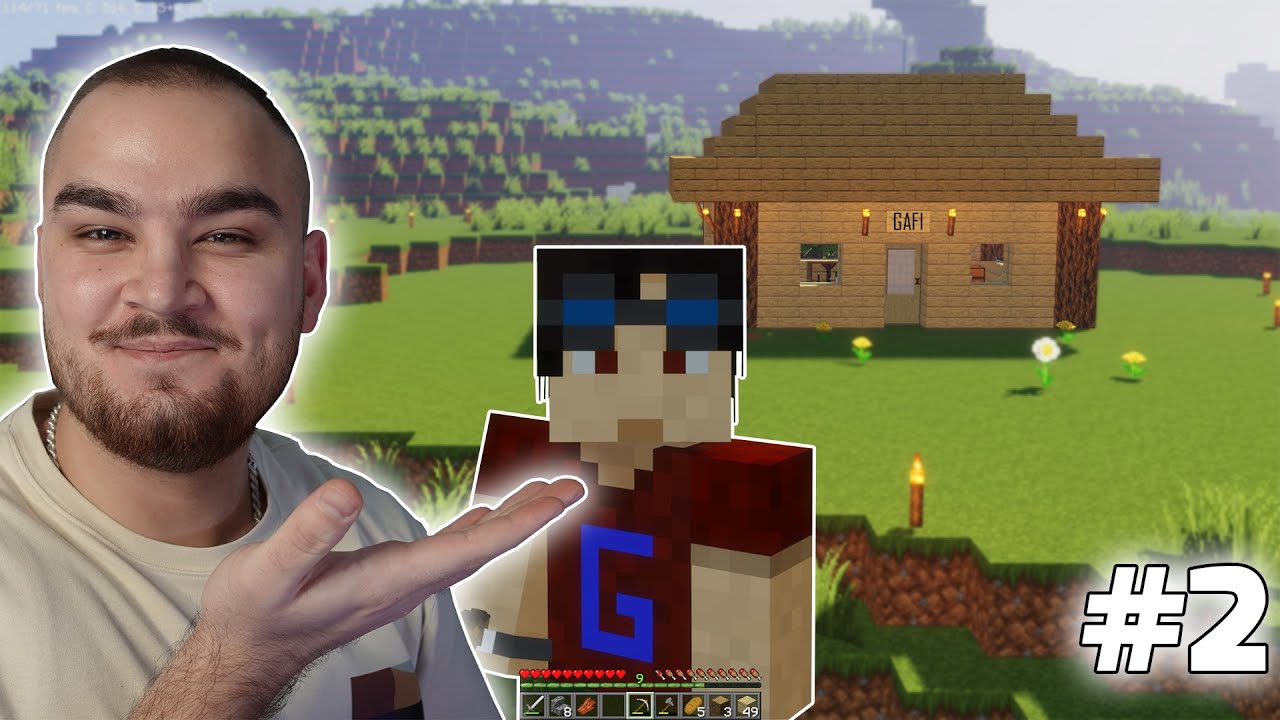 Ndertova nje shtepi te vogel per here te pare dhe i Vetmuar - Minecraft me Gafin #2