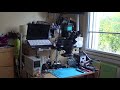 My workbench setup camera Hayear 16mp 1080p and Microscope Eakins