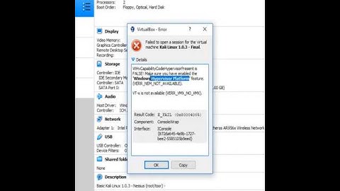 VirtualBox-Error | How to Enable the 