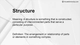 Structure Meaning