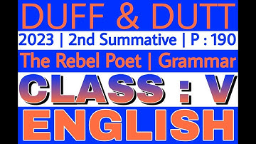 Duff and Dutt 2023 Class 5 English | Duff & Dutt 2023 Class V English Page 190