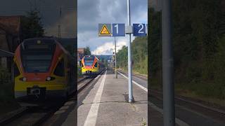 Mal wieder eine HLB (RE 99) durchfahrt in Haiger - Dillbrecht
