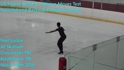 Neil Sarkar USFSA Novice Moves Test 03 Forward Backward Inside Counters