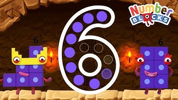 MEET THE NUMBER SIX WITH NUMBERBLOCKS | NUMBERBLOCKS 6 NUMBER MAGIC RUN | CBEEBIES GO EXPLORE GAME