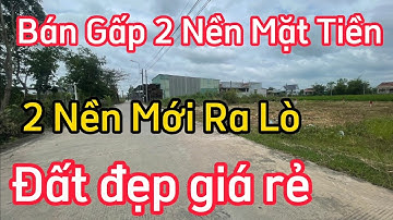 🔴 Bán 2 nền đất thổ mặt tiền / hàng mới ra lò / đất cần giuộc giá rẻ
