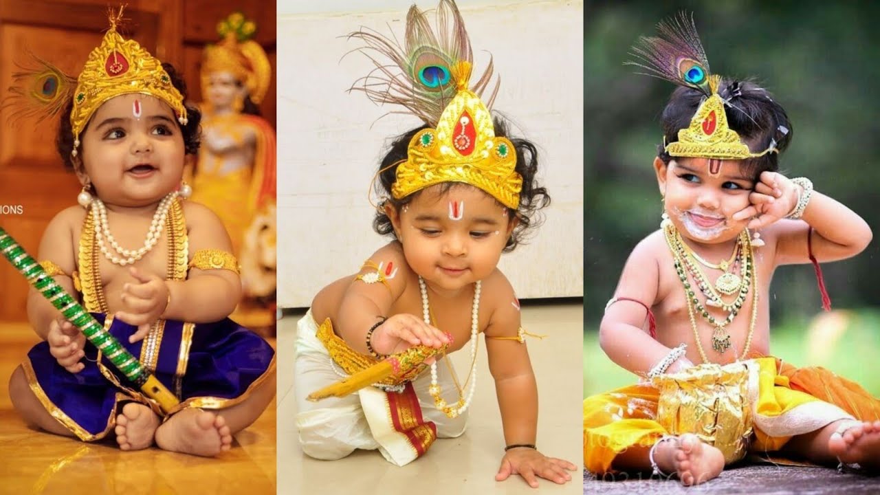 Krishna Costume ideas || krishna baby photoshoot ideas || Little ...