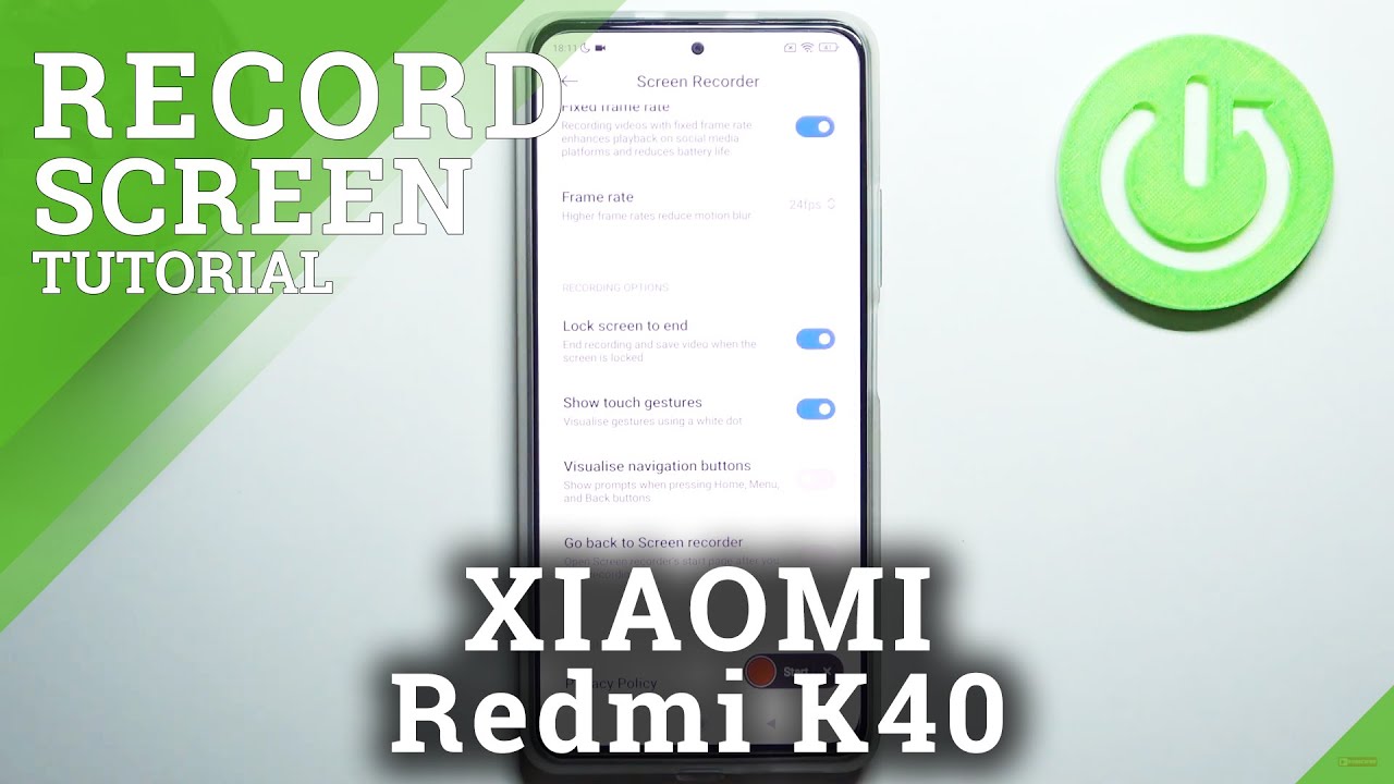 How to Record Screen on XIAOMI Redmi K40 Use Screen XIaomi Recorder
