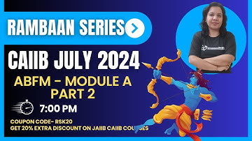CAIIB 2024 | ABFM MODULE A - PART 2 MOCK | Rambaan Series | Ambitious Baba