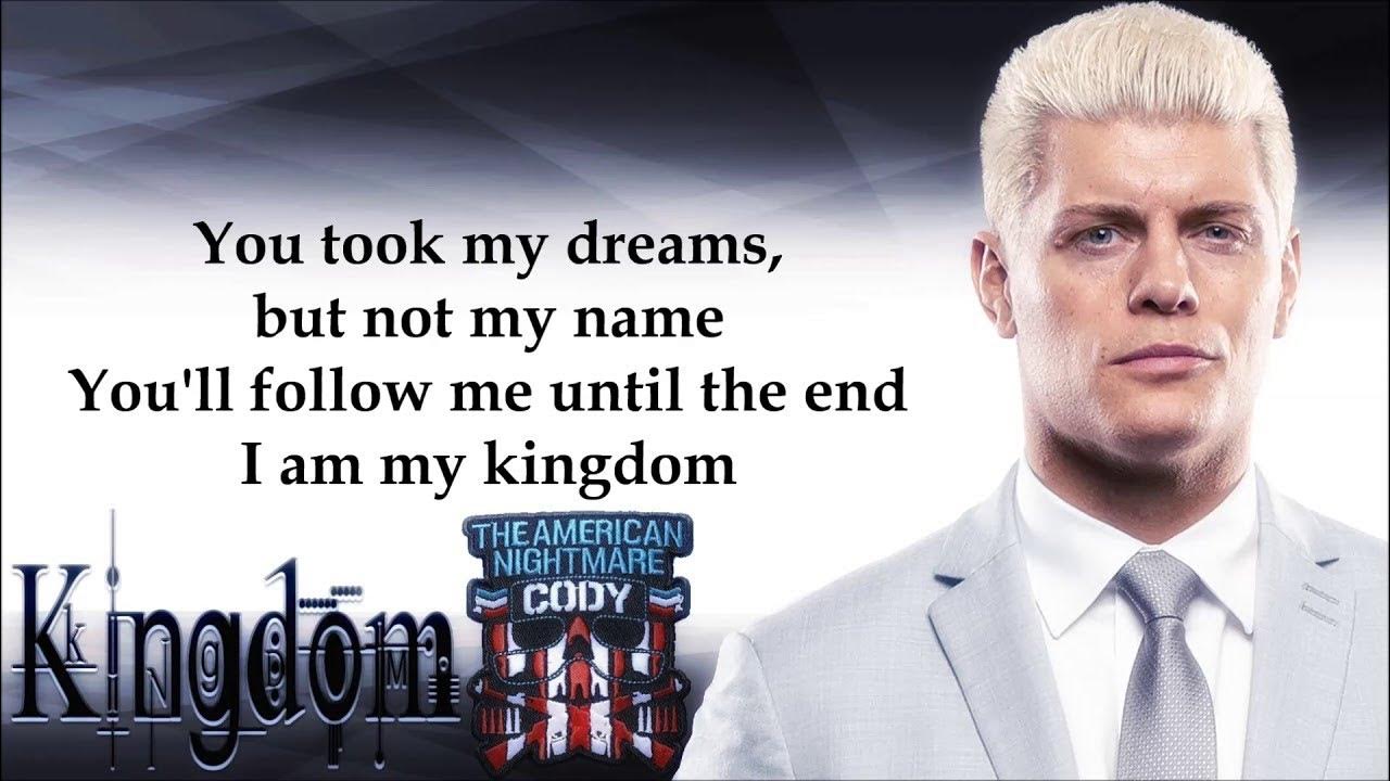 Cody Rhodes WWE theme song (Lyrics) YouTube