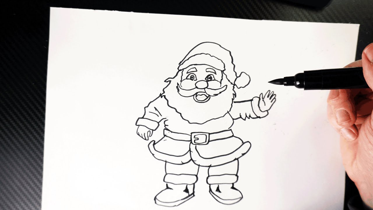 How to Draw Santa Claus 🎅 Easy Step by Step Drawing
