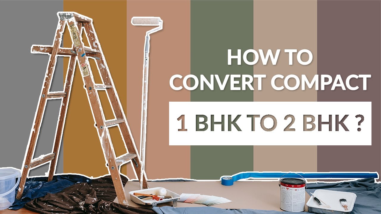 How to convert compact 1 BHK to 2 BHK | Living room makeover | Interior design & decoration