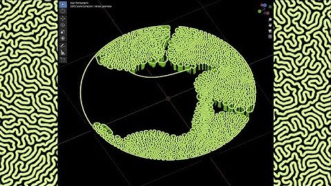 Geometry Nodes Differential Growth Simulation Tutorial