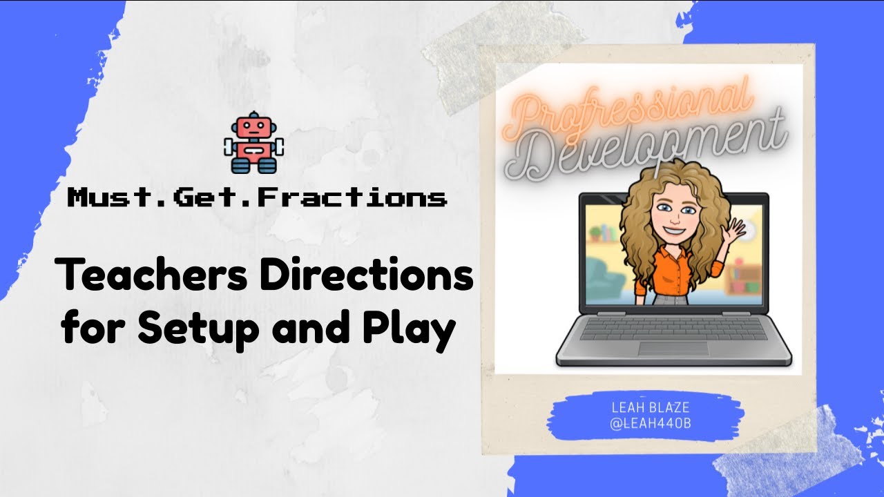Robot Fraction Coding Game: Teacher Directions - YouTube