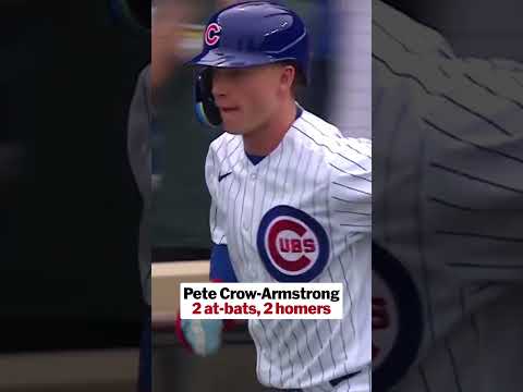 2 innings, 2 at-bats, 2 HOME RUNS for Pete Crow-Armstrong! 💪