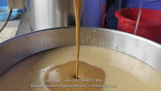 How to make sesame paste Tahini Mill Grinding / Sesame Grinder