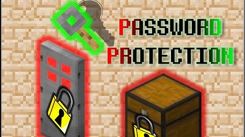 Password Protected Doors and Chests! - Minecraft Redstone Tutorial