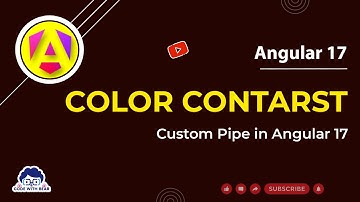Color Contrast Custom pipe in angular 17 | angular 17 tutorial #angular #angular17