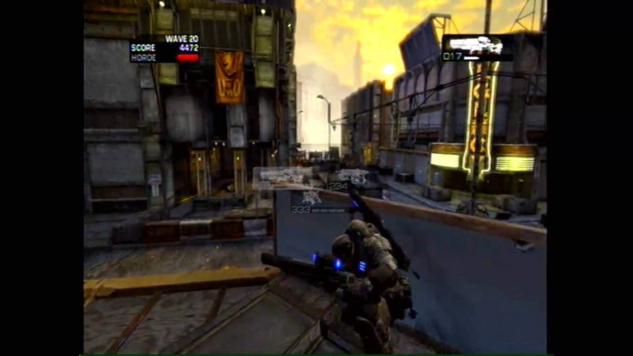 Gears of War 2 Horde wave 20 YouTube