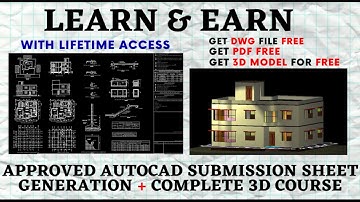 Complete AutoCAD Floor Plan / Elevation / Section / 3D Course | For Civil , Architecture | Tutorial