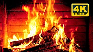 🔥 Cozy Fireplace 4K (12 HOURS). Fireplace with Crackling Fire Sounds. Crackling Fireplace 4K