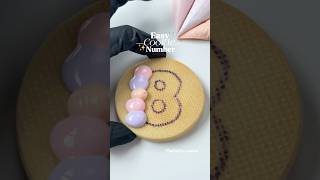 Easy Number Cookie 8 Royal Icing Recipe Link In Bio
