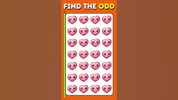 🧩 Find the Odd Emoji If You’re a Genius! | Emoji Puzzle Quiz