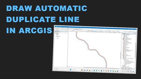 How to Draw Automatic Duplicate Line in ArcGIS