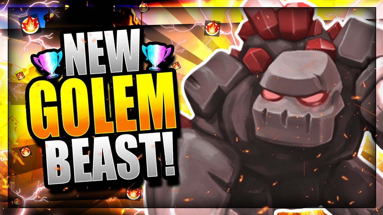 THIS NEW GOLEM DECK is a BEAST!! DOMINATE LADDER! Clash Royale Golem Deck