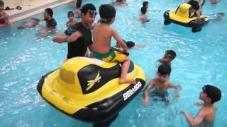 تعليم سباحة في نادي الكويت الرياضي مع المدرب زيد الزيد