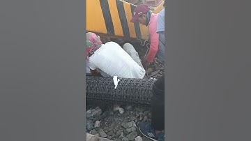 initial setup of Geotextile and Geogrid with Cutter Bar of BCM#TFTRwork#bcm#geotextile #geogrid