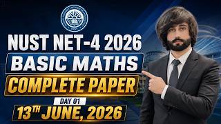 NUST NET 4 2026 Basic Math Paper MCQs Solution I NBS Today Paper Solution I NUST Basic Math MCQs
