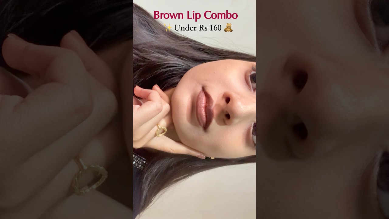 Affordable brown lip combo 🤎 