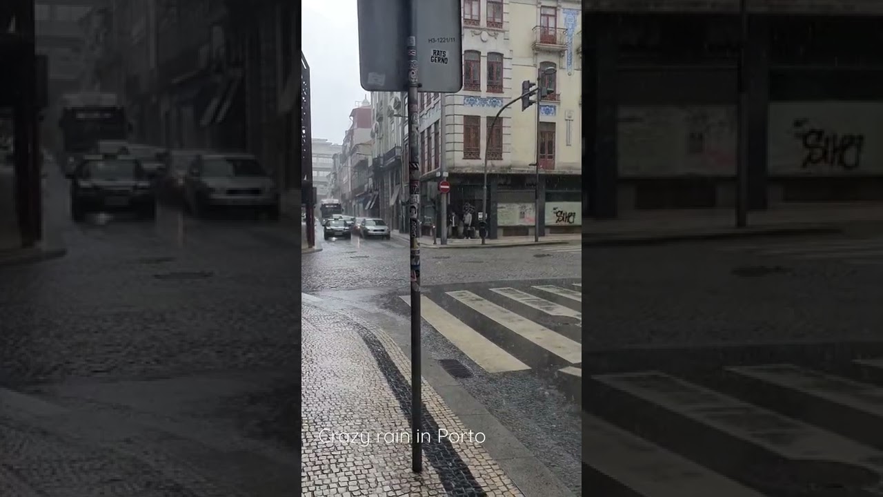 Crazy rain in Porto