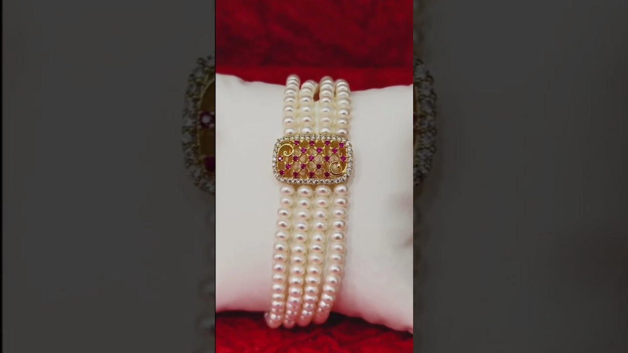 Chandrani Pearls - A gorgeous pearl bangle can enhance the beauty of a  woman's wrist like nothing else. Grab one from our exclusive and  sophisticated pearl bangle collection that will make you