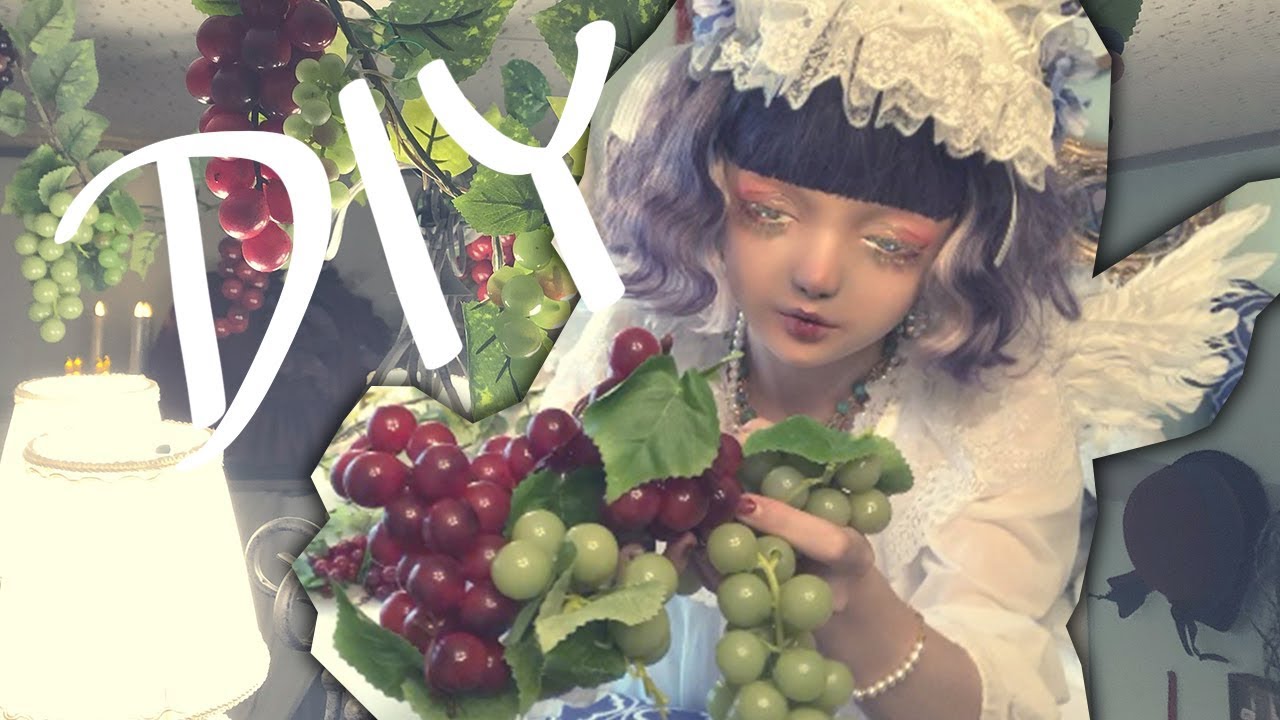 🍇DIY♡100均の造花で天井をぶどう畑に