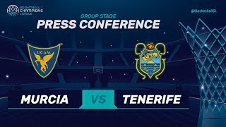 UCAM Murcia v Iberostar Tenerife - Press Conference - Basketball Champions League 2017